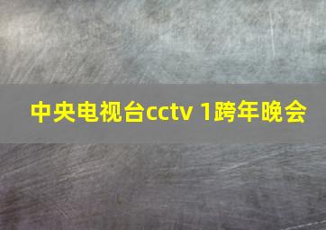 中央电视台cctv 1跨年晚会